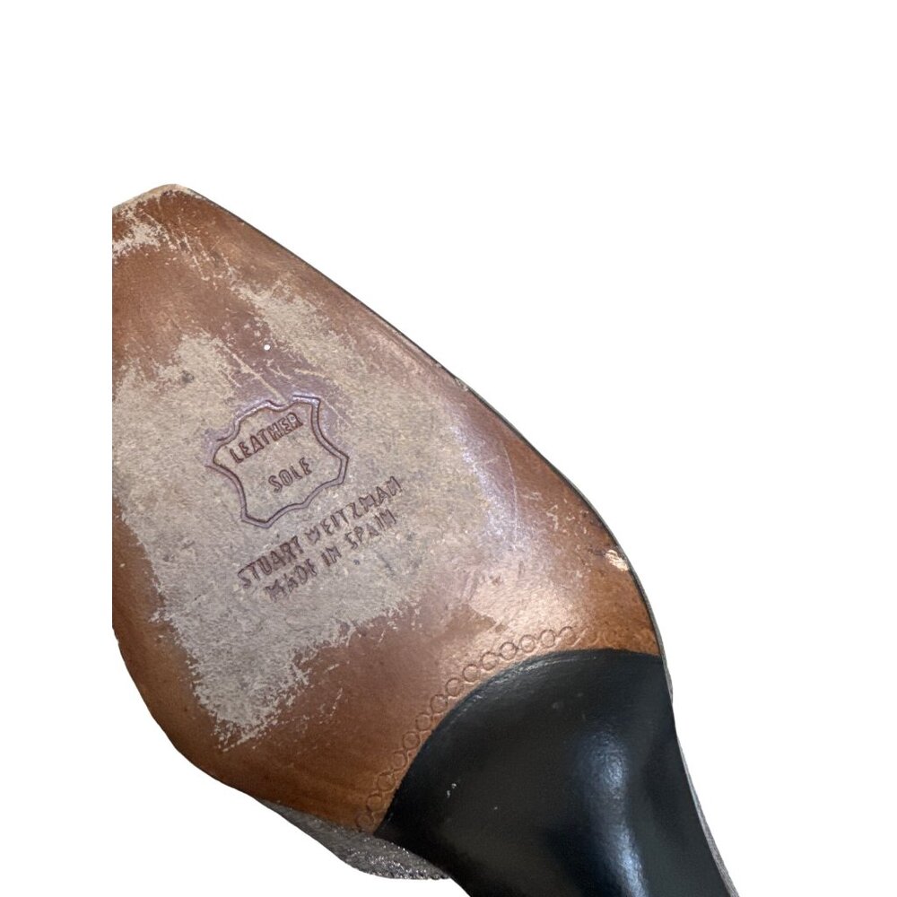 Stuart Weitzman Dark Gray Shoes Block Heels Of 2.… - image 7